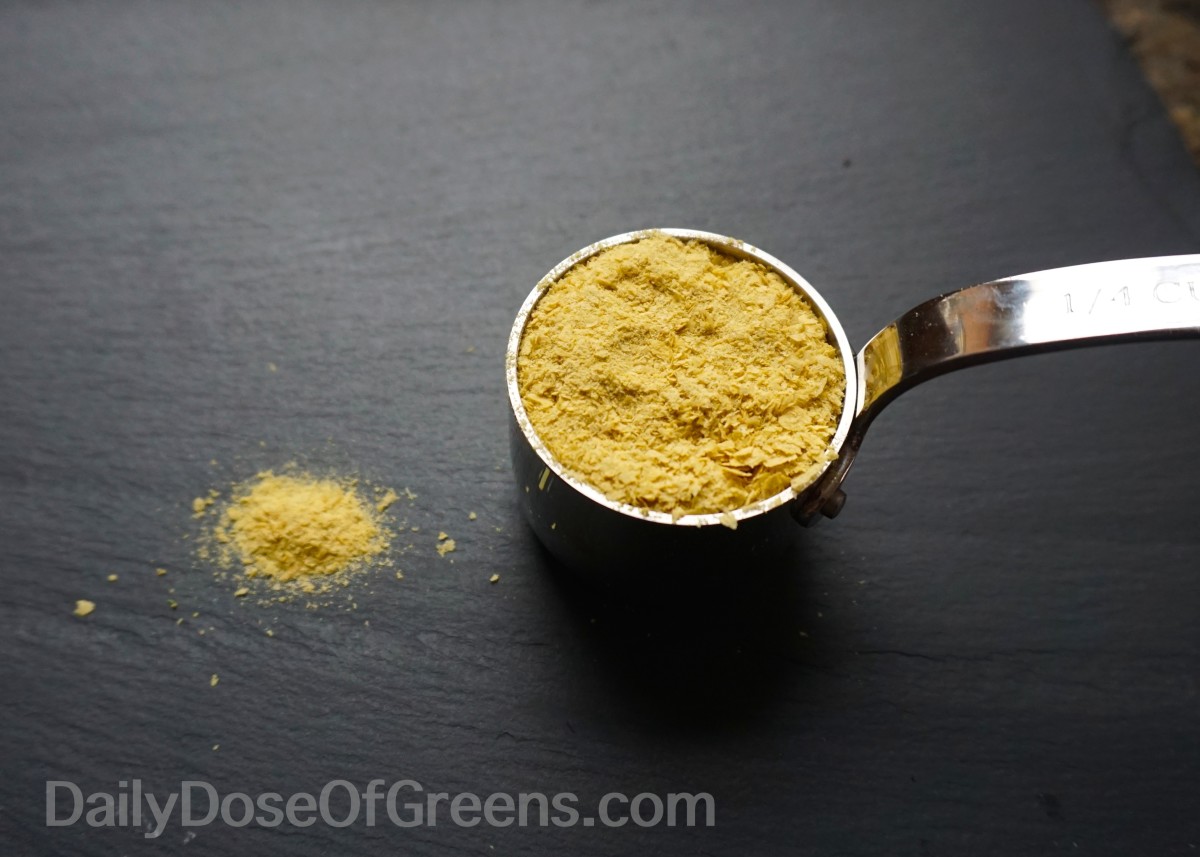 Nutritional yeast adds a little extra cheesy flavor and B vitamins.