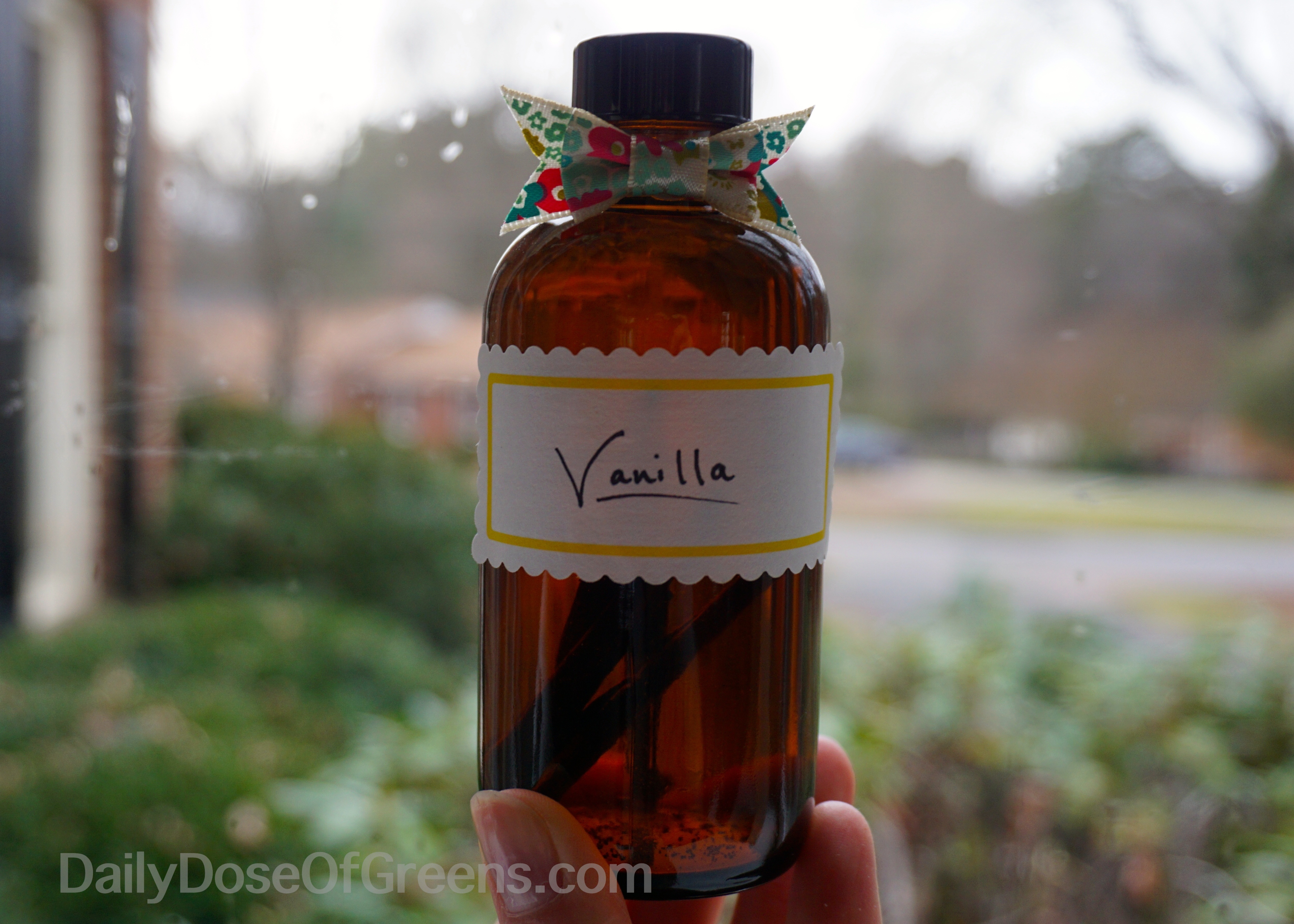 Don't forget to put 2 or 3 vanilla beans in each bottle so you can add more vodka when you start to run out of extract.