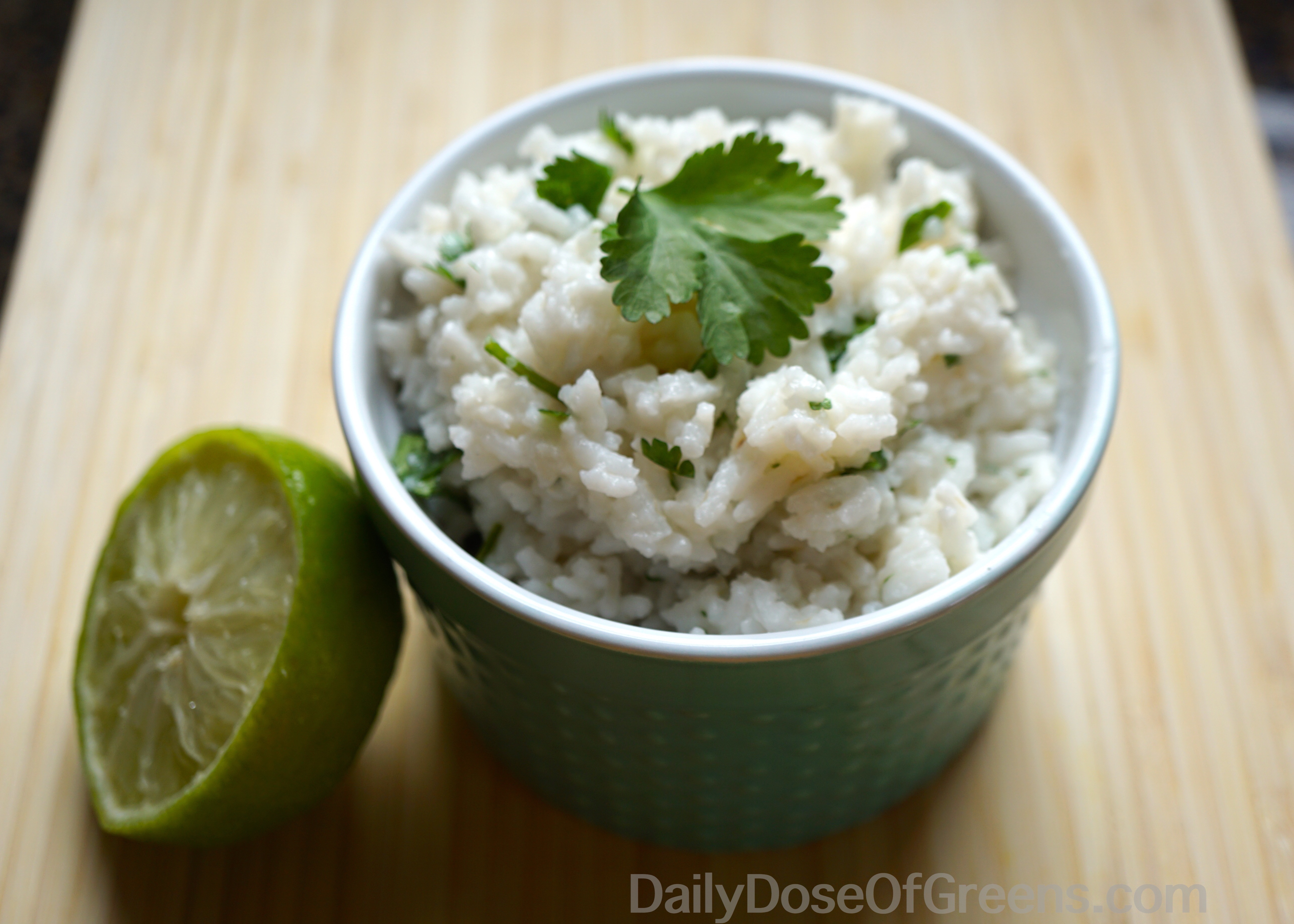 Coconut lime rice with cilantro
